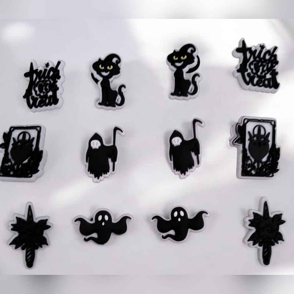 Halloween Croc Charm Bundle | Jibbitz Shoe Charms | Spooky Crocs Accessories
